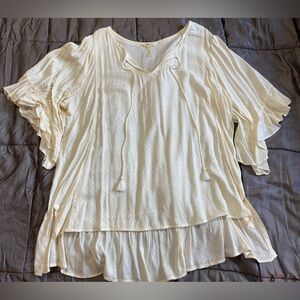 Matilda Jane Cream Flowy Blouse
